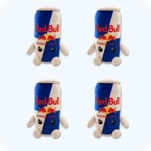 Red Bull Plush 4PCS