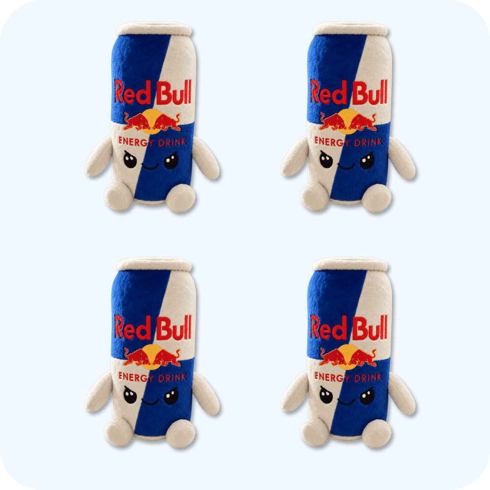 Red Bull Plush 4PCS Red Bull Plush 4PCS